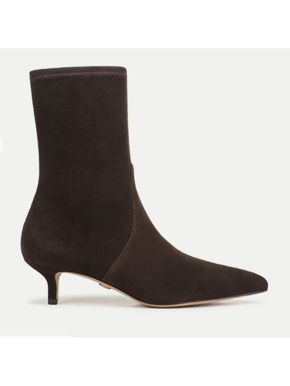 Veronica Beard Lisa Stretch Kitten Heel Ankle Boots
espresso Brown Suede Bootie